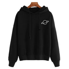 Load image into Gallery viewer, Women Hoodies Sweatshirt Hoody Planet Printed Loose Drawstring Long Sleeve Casual Pullovers Girls Tops Winter Spring Large Size