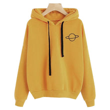 Load image into Gallery viewer, Women Hoodies Sweatshirt Hoody Planet Printed Loose Drawstring Long Sleeve Casual Pullovers Girls Tops Winter Spring Large Size